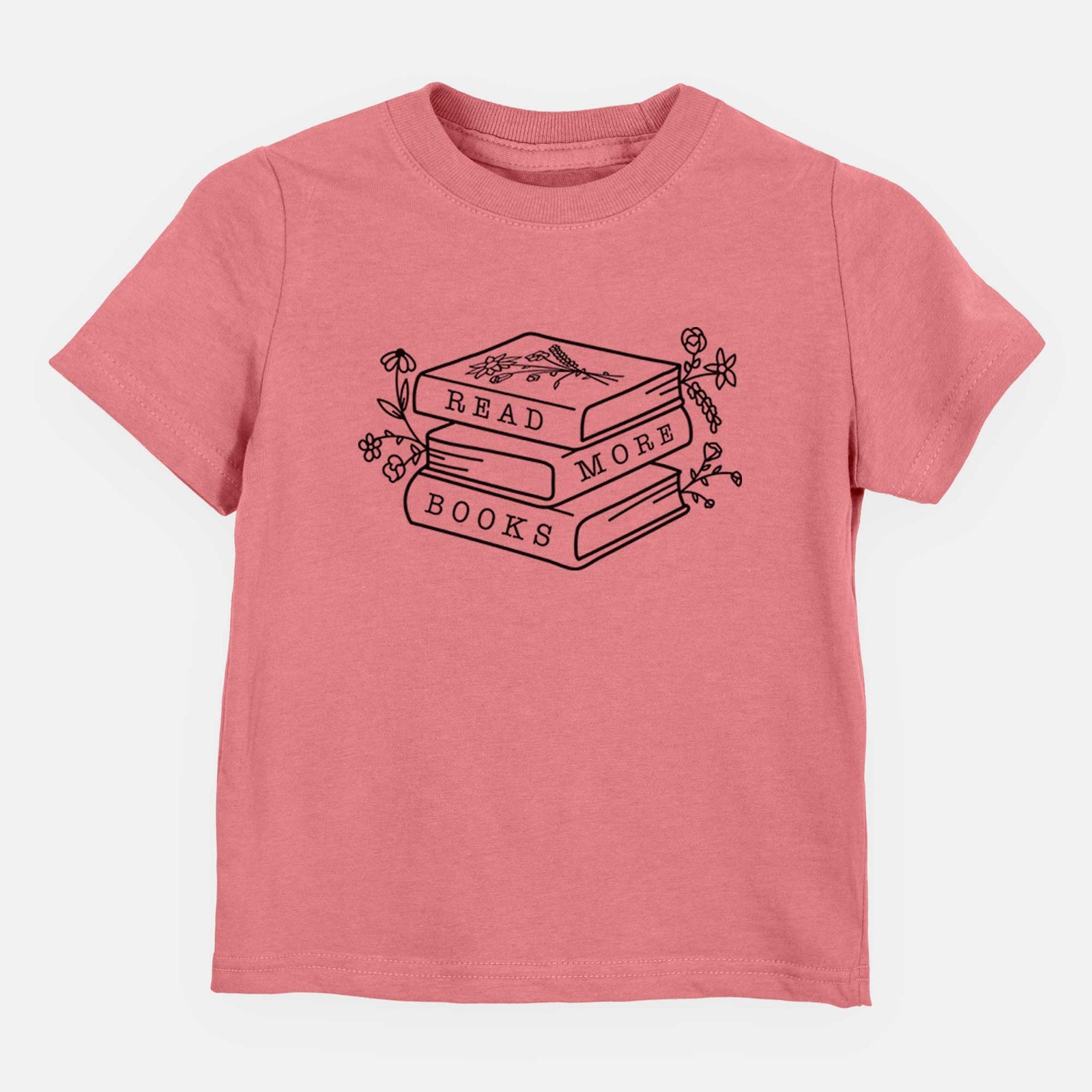 Read More Books - Floral Book Stack - Kids/Youth/Toddler Shirt