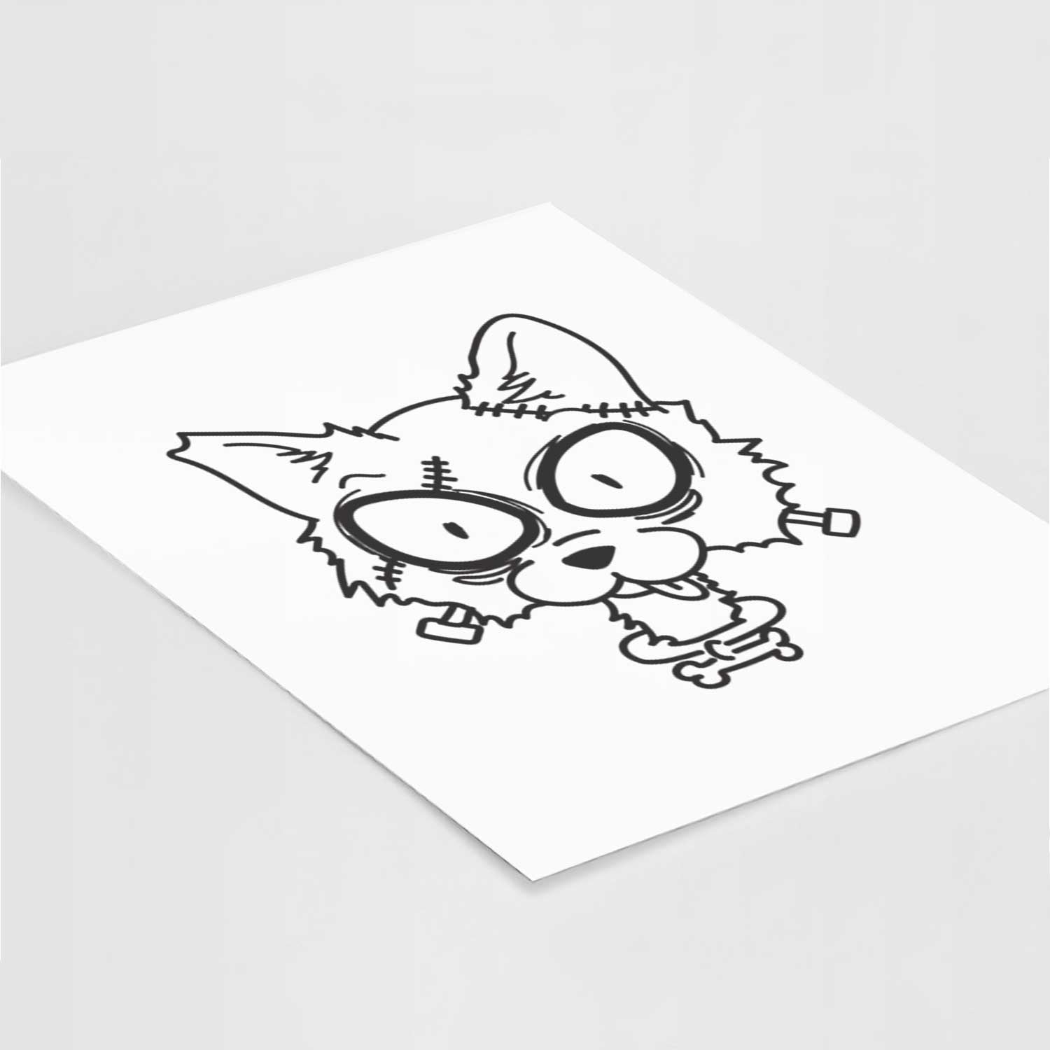 Domestic Shorthair Cat - Nightmare Collection Art Print