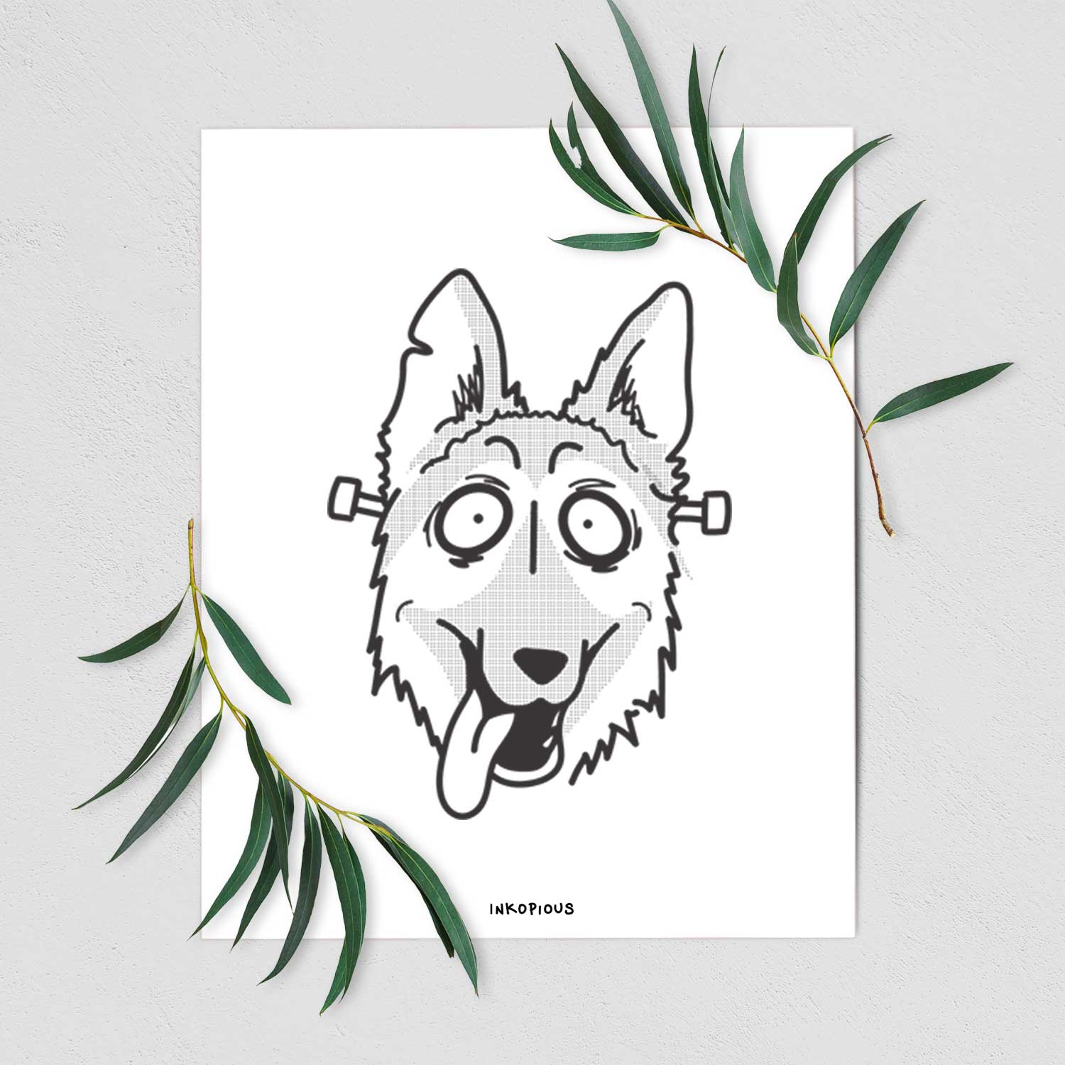 German Shepherd - Nightmare Collection Art Print