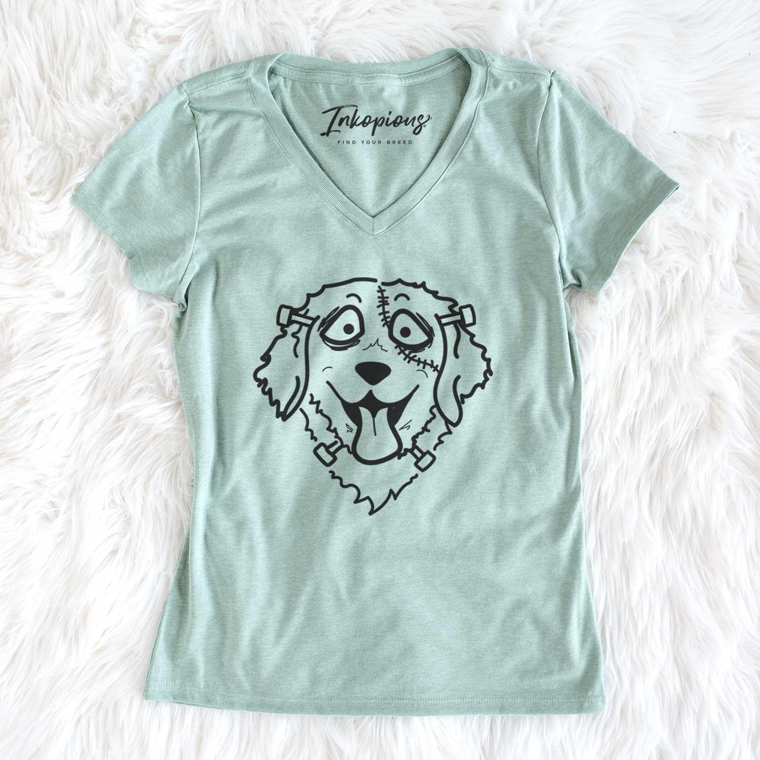 Golden Retriever - Nightmare Collection - Women's V-neck Shirt