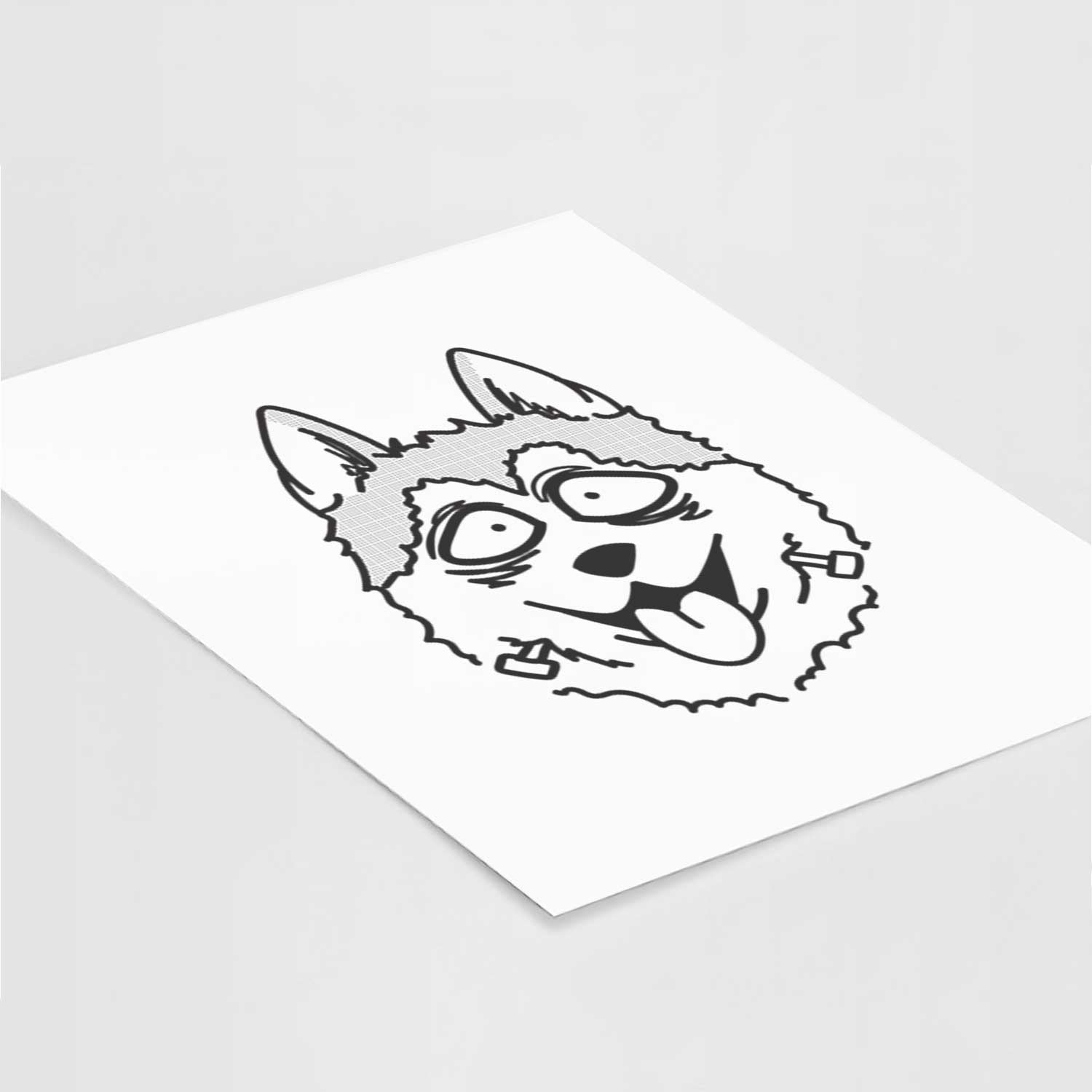 Siberian Husky - Nightmare Collection Art Print