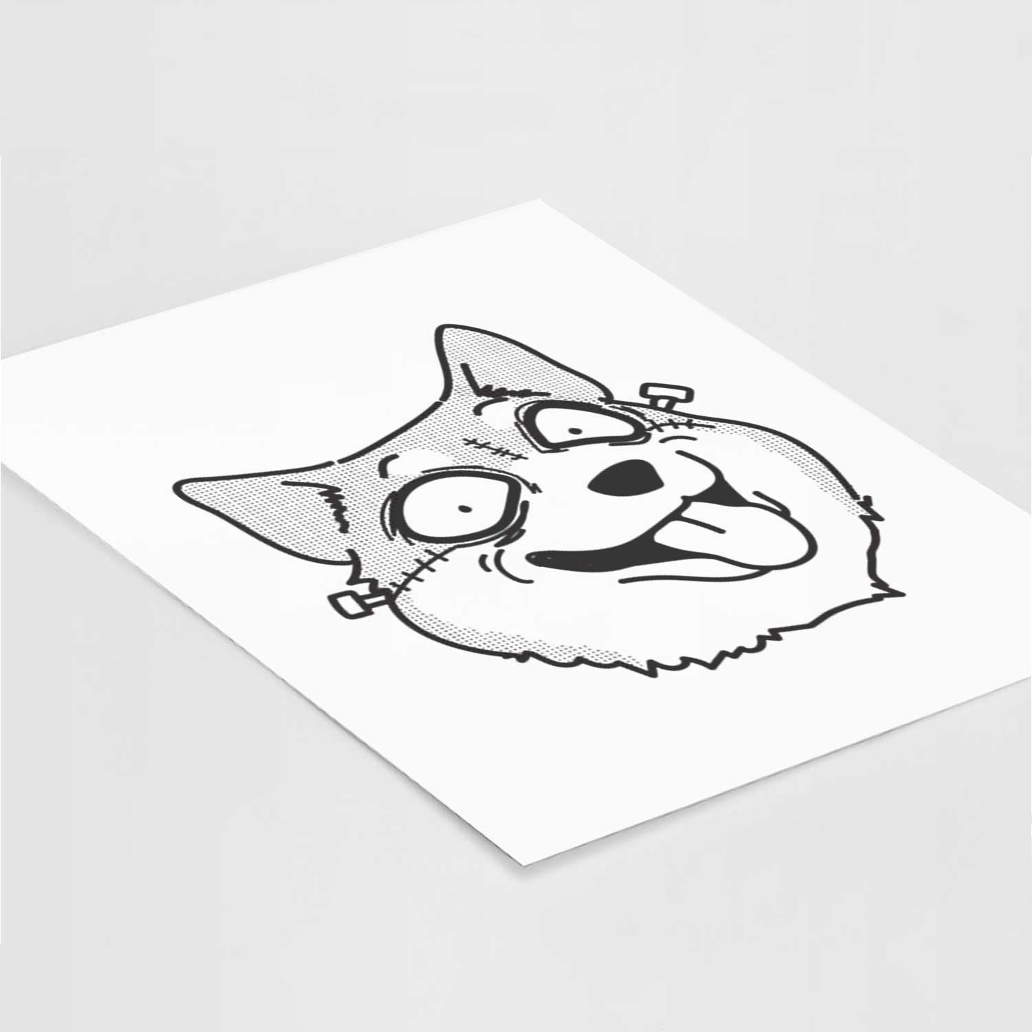 Shiba Inu - Nightmare Collection Art Print