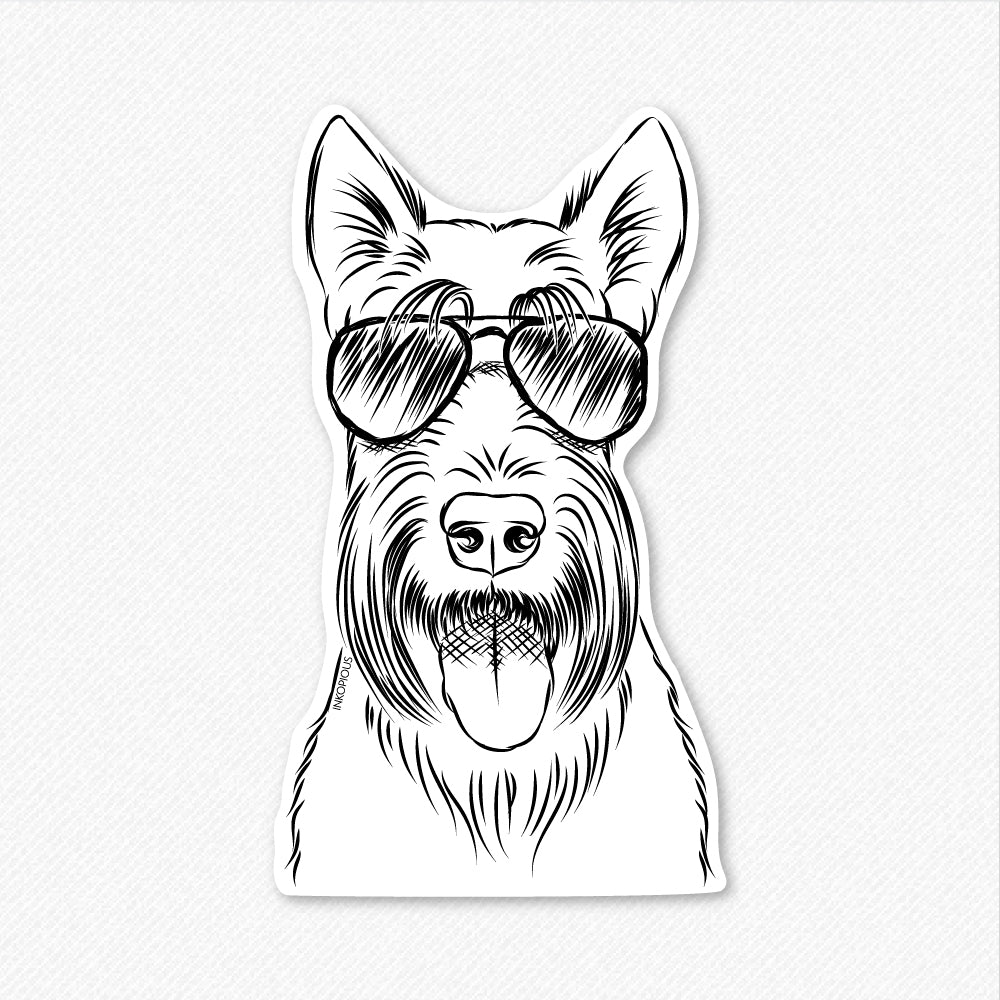 Oswald the Scottish Terrier - Decal Sticker