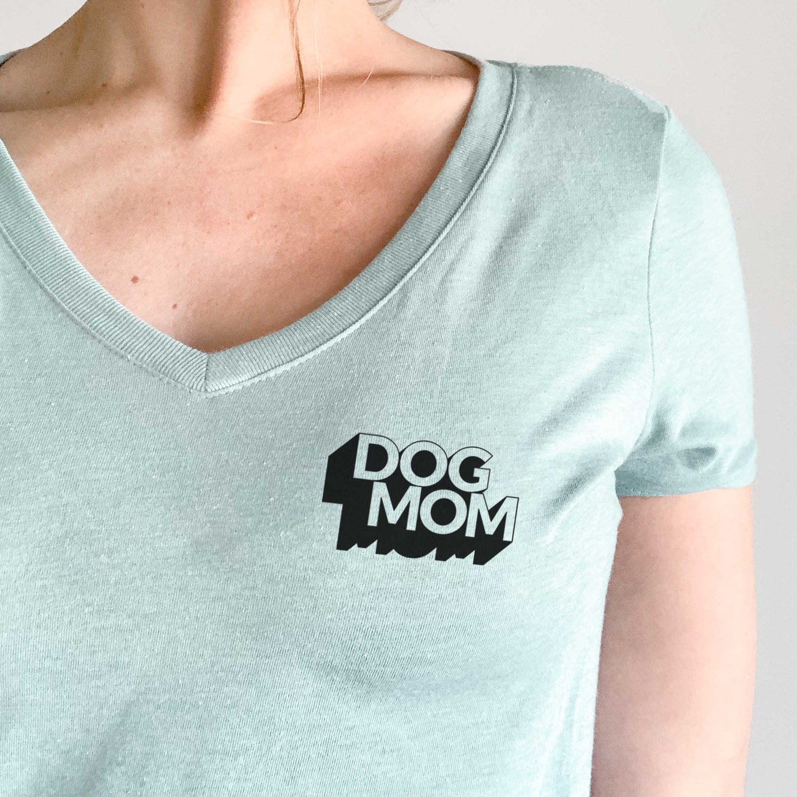 Dog Mom - Blockscape Collection - Women's V-neck Shirt