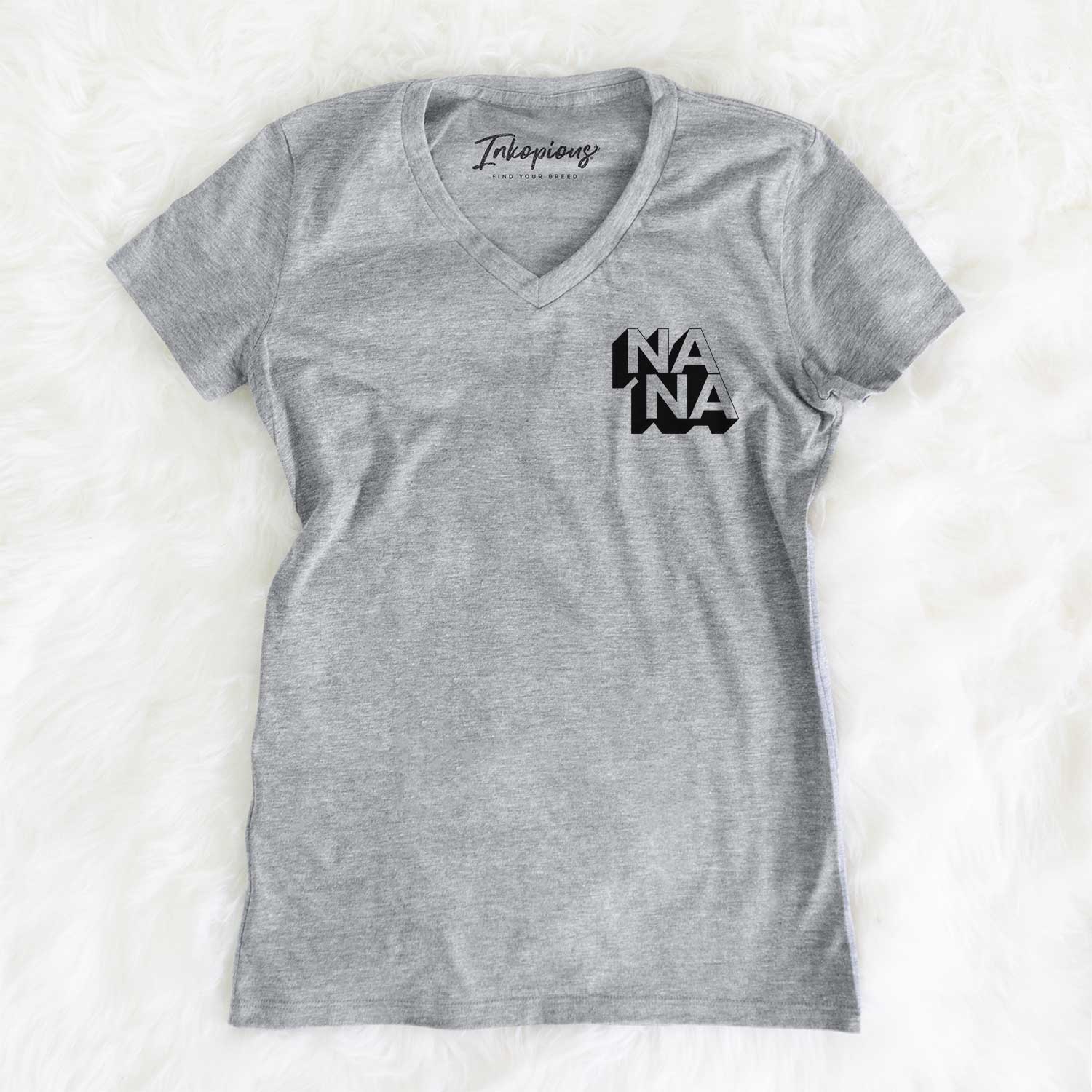 Nana - Blockscape Collection - Women's V-neck Shirt