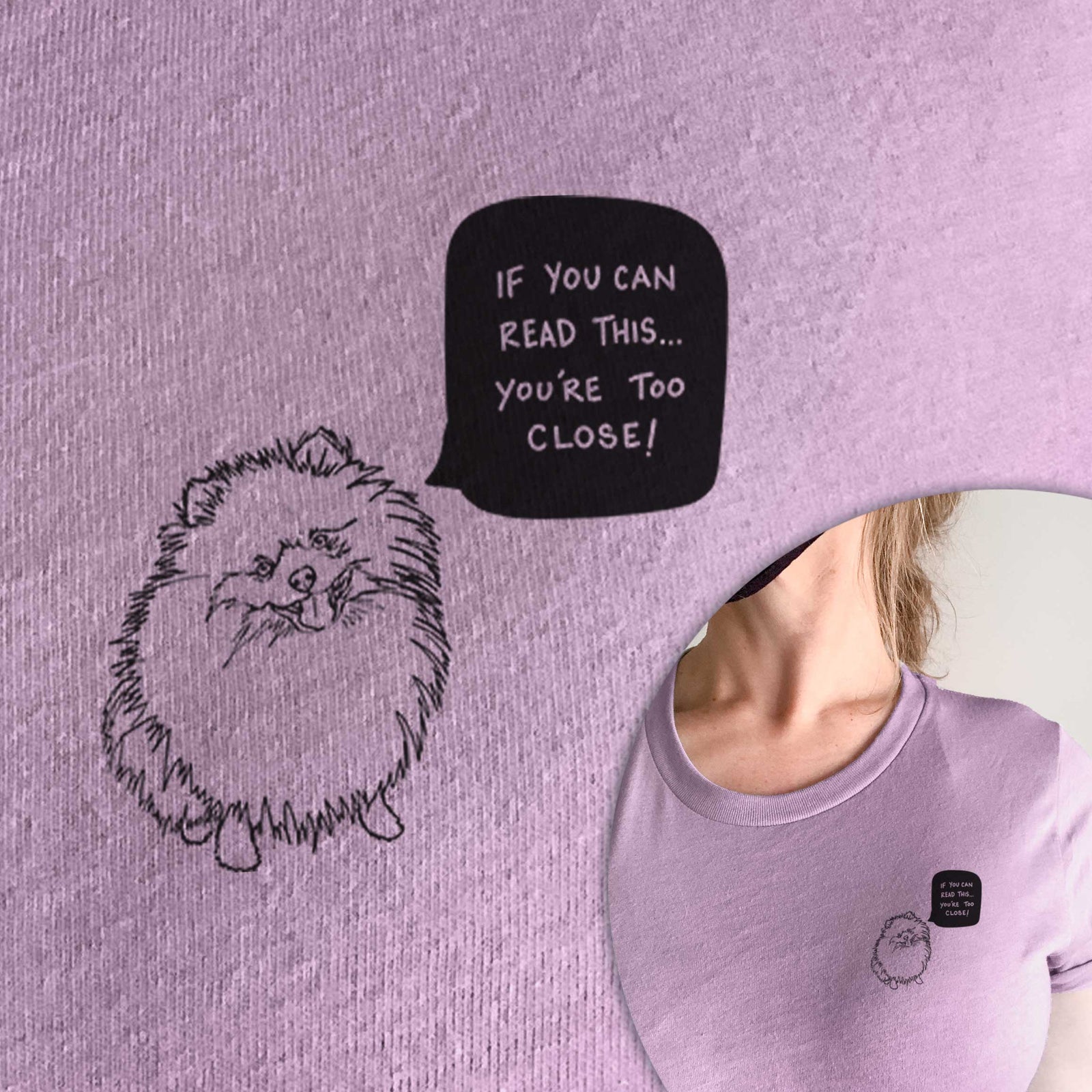 Too Close Pomeranian - Unisex Crewneck