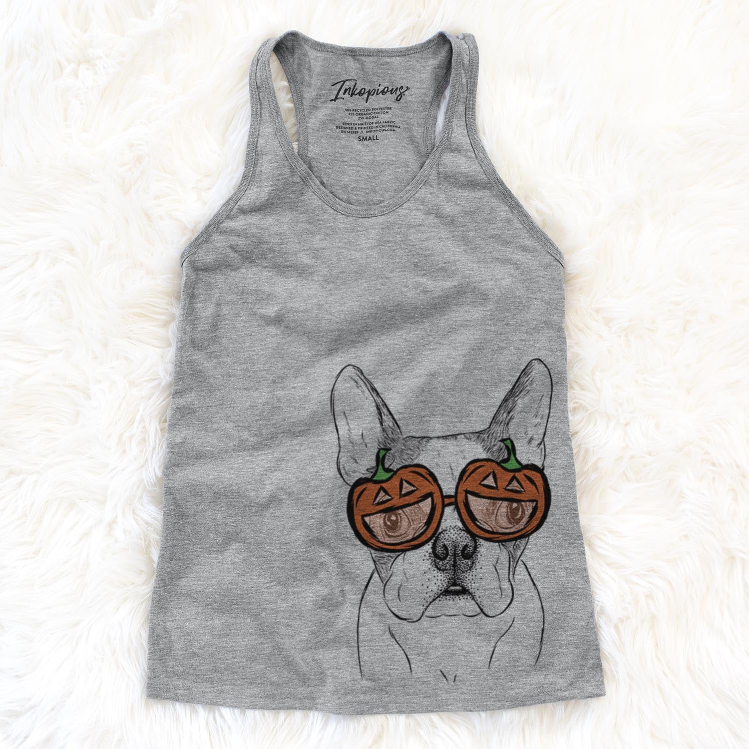 Chocolate Chip the Boston Terrier - Pumpkin Collection