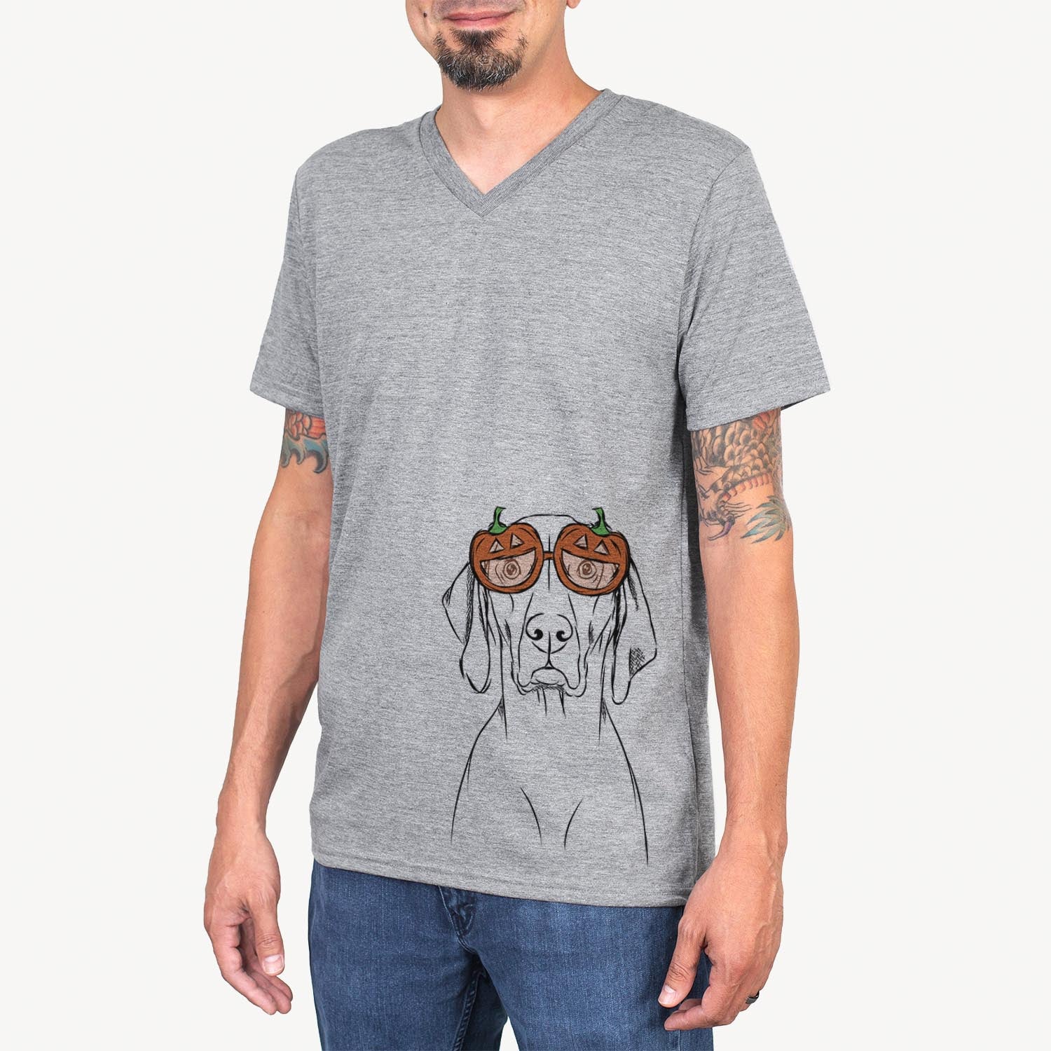 Flint the Weimaraner - Pumpkin Collection