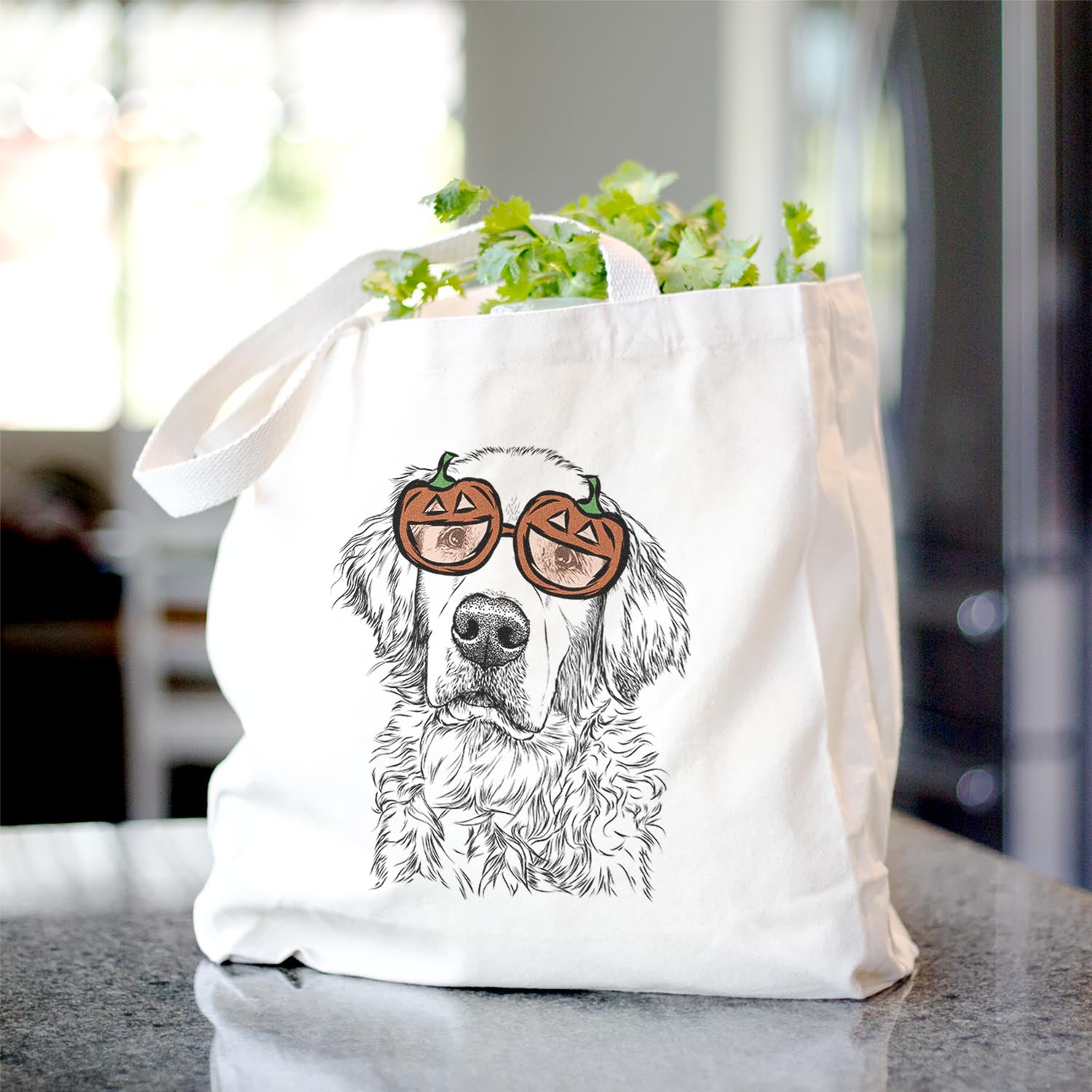Loganator the Golden Retriever - Tote Bag