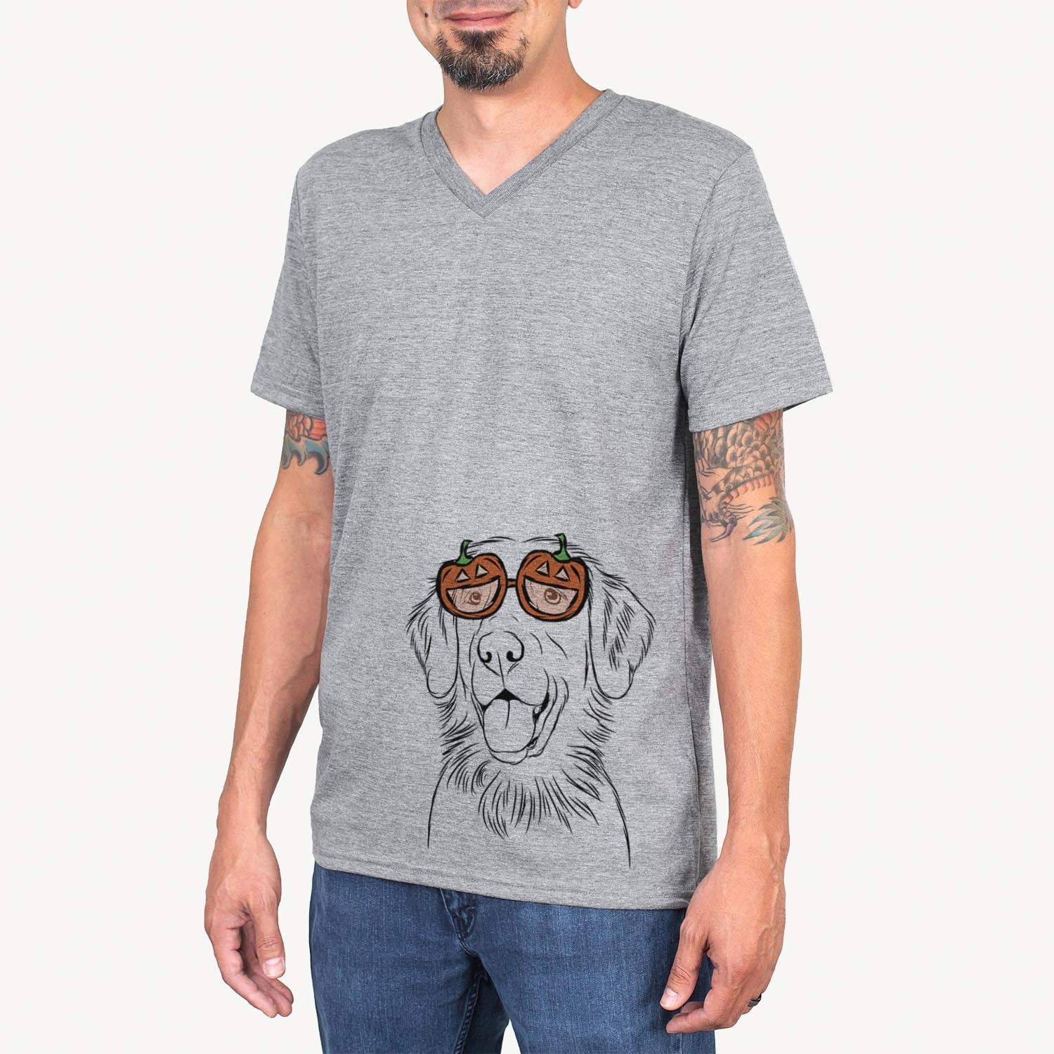 Raisin the Flat Coated Retriever - Pumpkin Collection