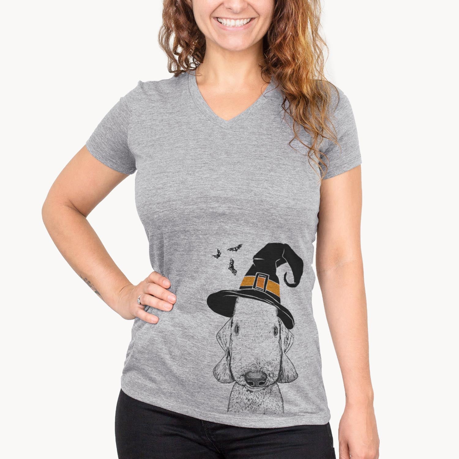 Remington the Bedlington Terrier - Pumpkin Collection