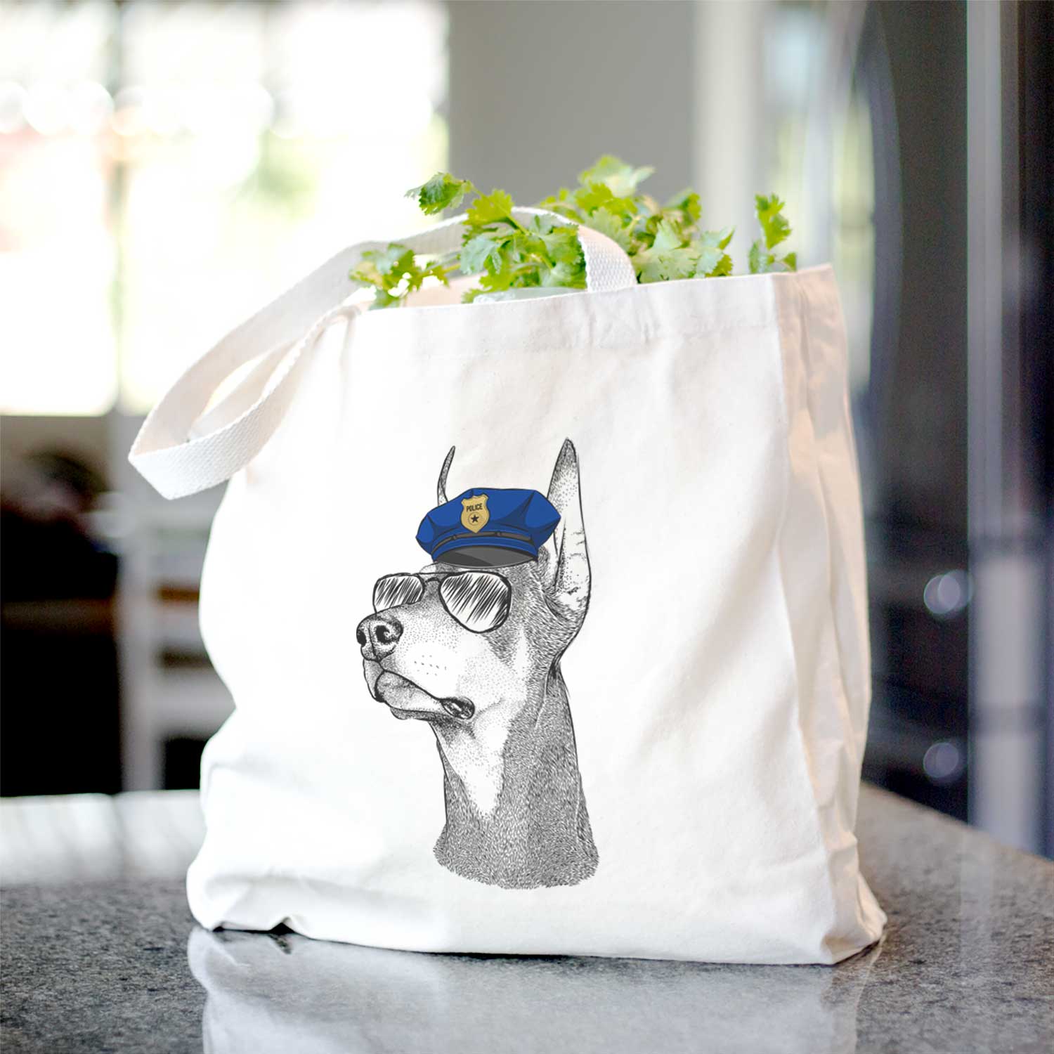Cenza the Doberman Pinscher - Tote Bag