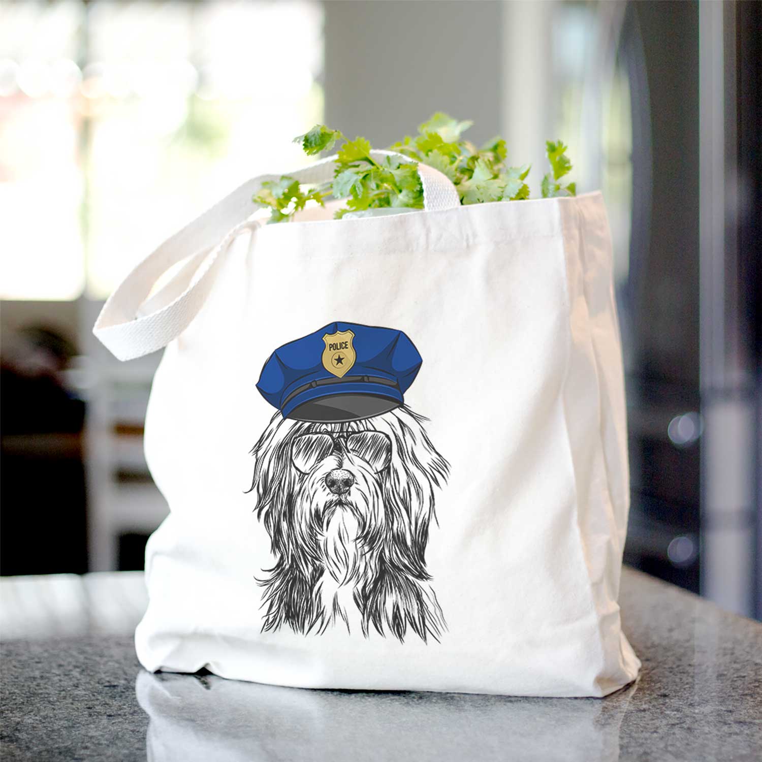 Fiji the Polish Lowland Sheepdog - Tote Bag