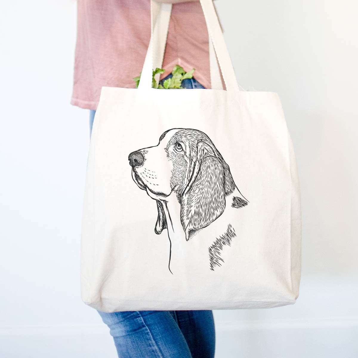 Profile Basset Hound - Tote Bag