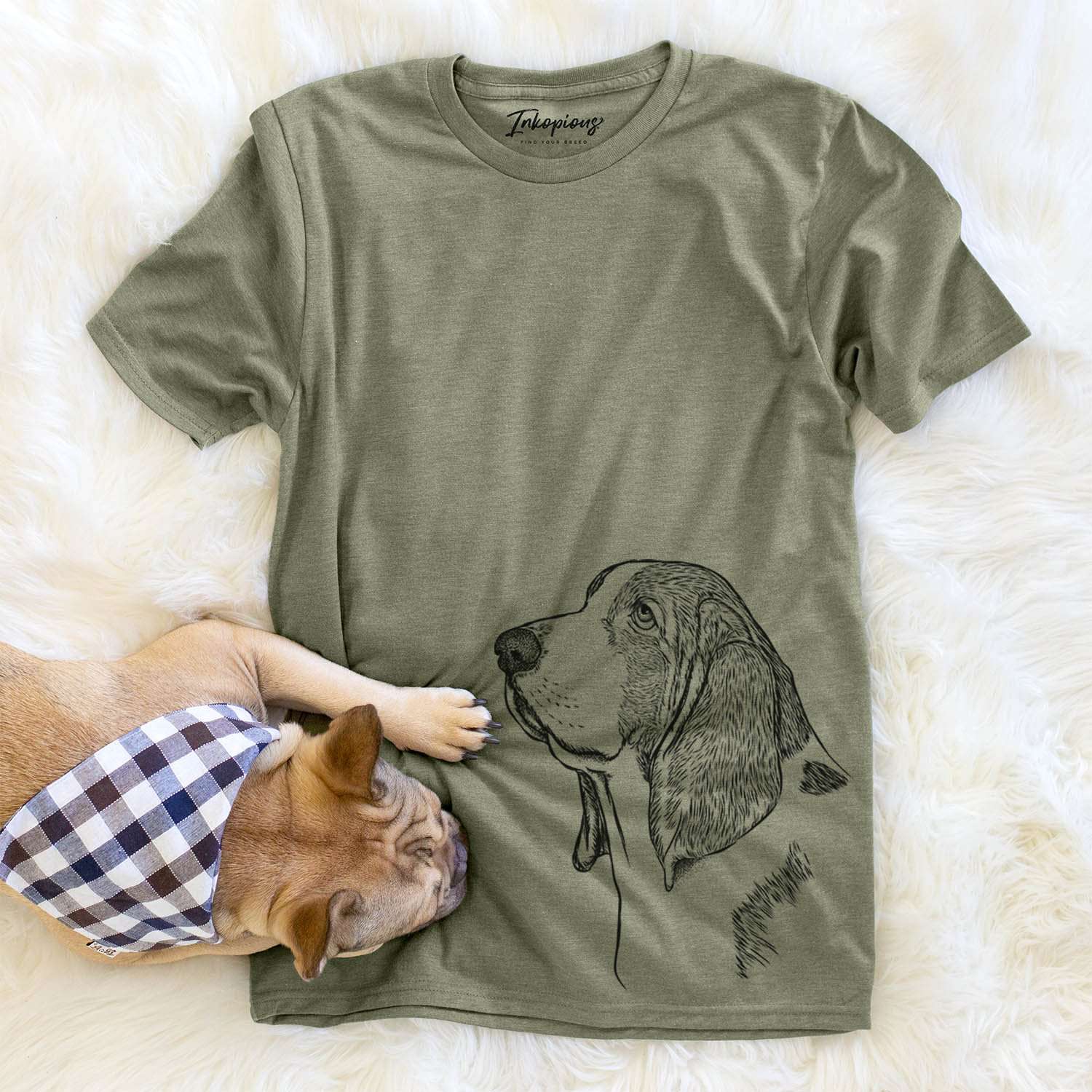 Profile Basset Hound - Unisex Crewneck