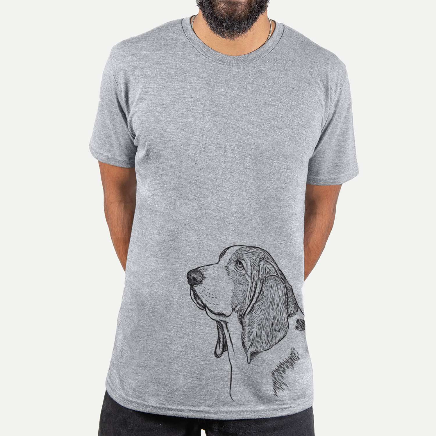 Profile Basset Hound - Unisex Crewneck