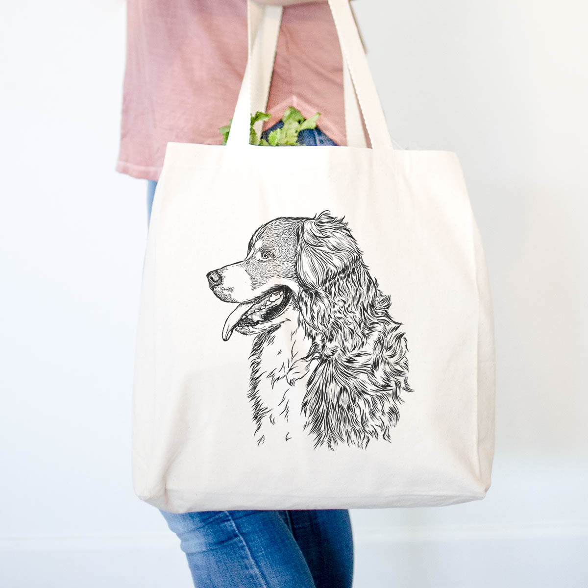 Profile Bernese Mountain Dog - Tote Bag