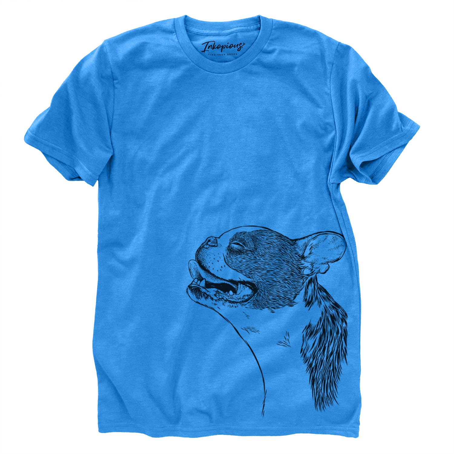 Profile Boston Terrier - Unisex Crewneck