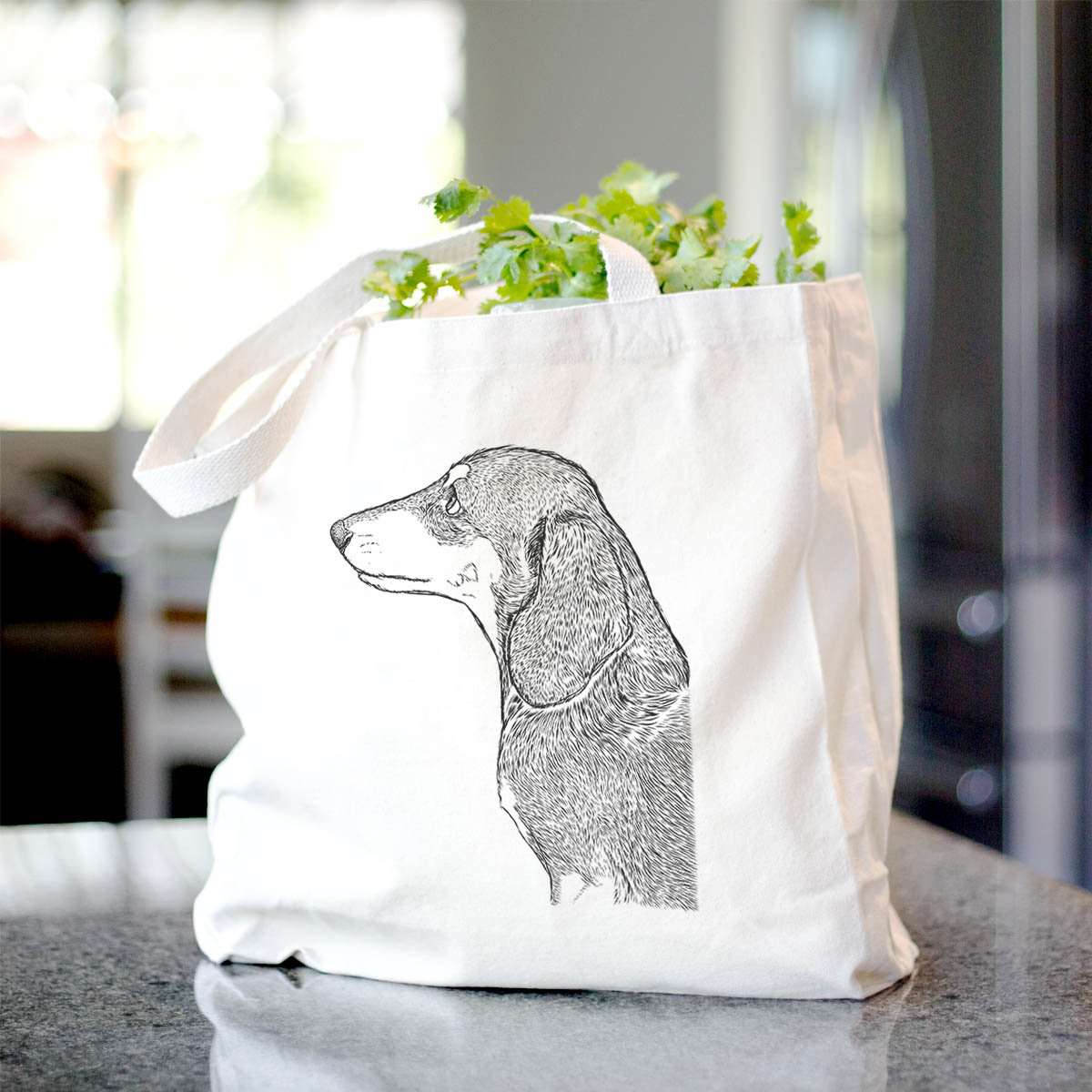 Profile Dachshund - Tote Bag
