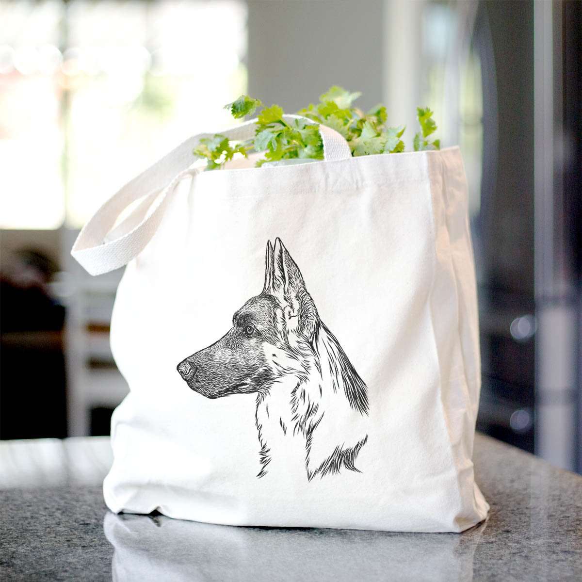 Profile German Shepherd - Tote Bag