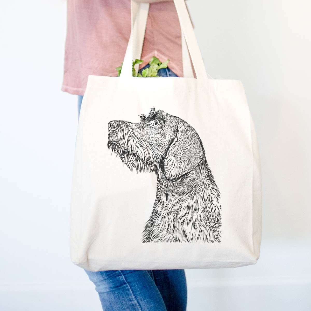 Profile German Wirehaired Pointer - Tote Bag