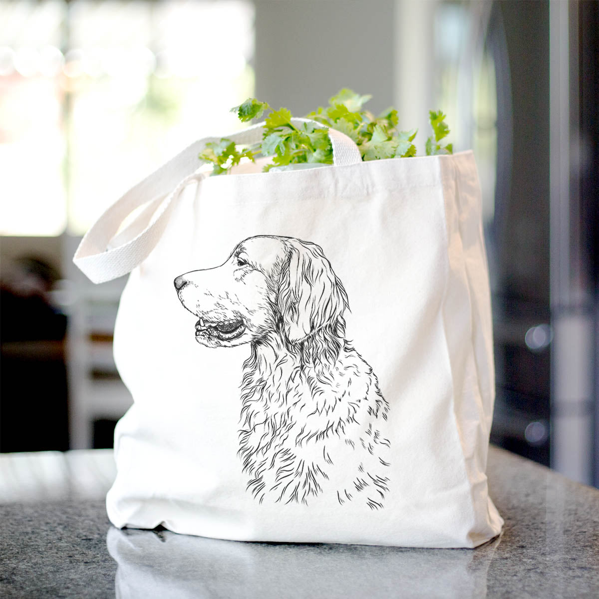 Profile Golden Retriever - Tote Bag