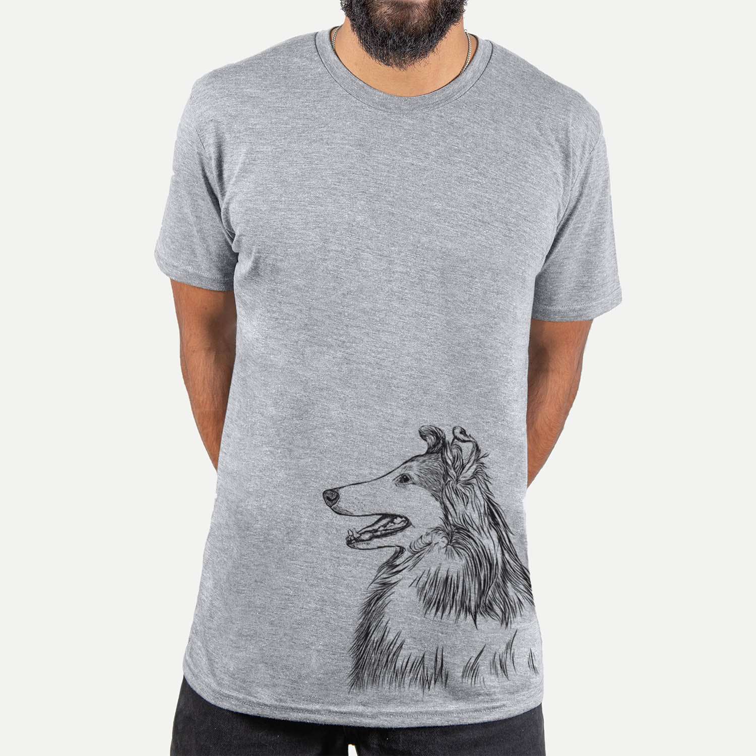 Profile Rough Collie - Unisex Crewneck