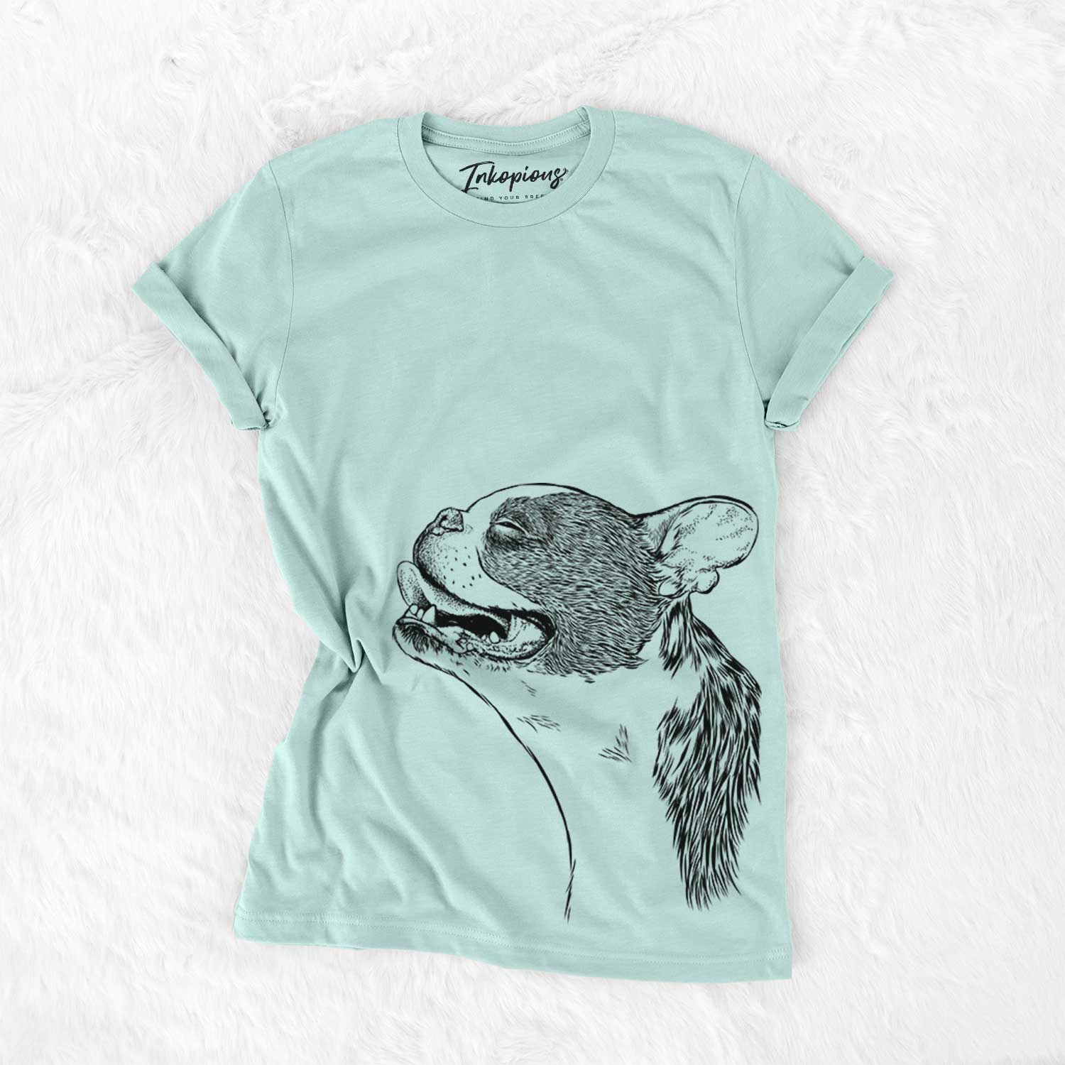 Profile Boston Terrier - Bella Canvas Unisex Crewneck