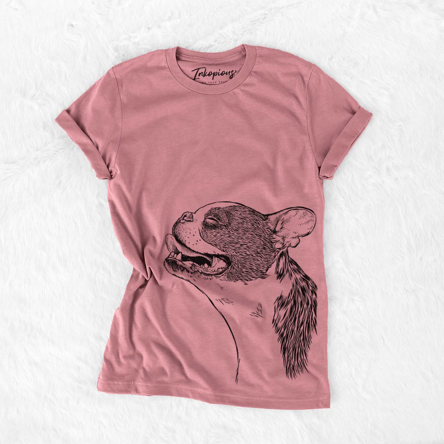 Profile Boston Terrier - Bella Canvas Unisex Crewneck