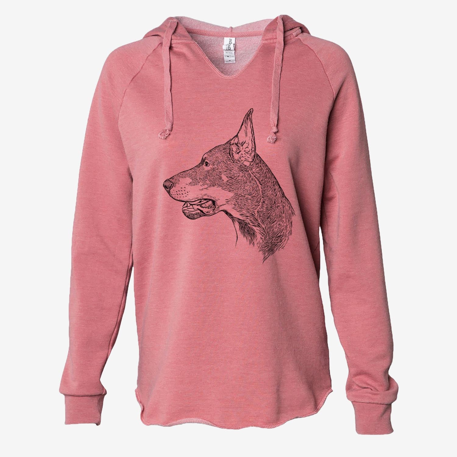 Profile Doberman Pinsher - Cali Wave Hooded Sweatshirt