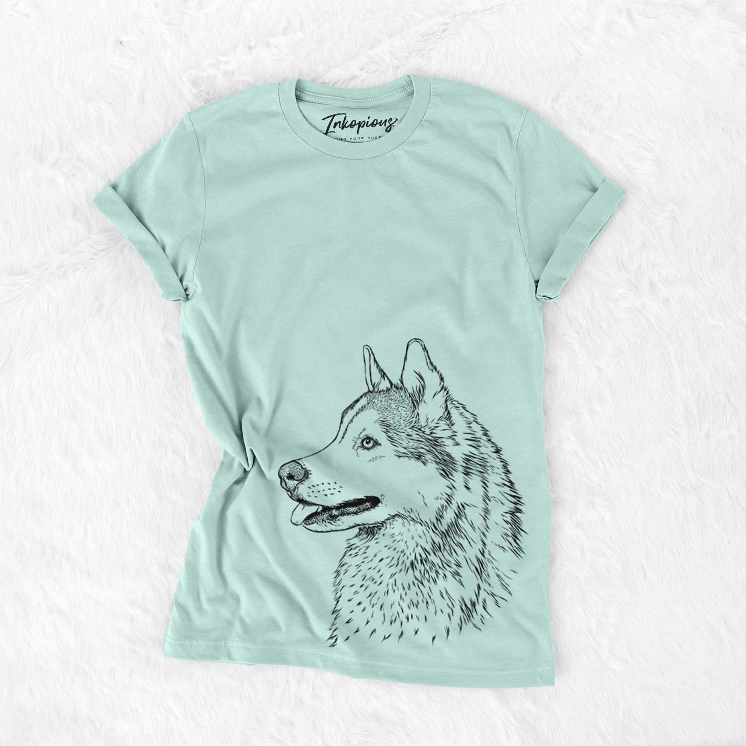 Profile Siberian Husky - Bella Canvas Unisex Crewneck
