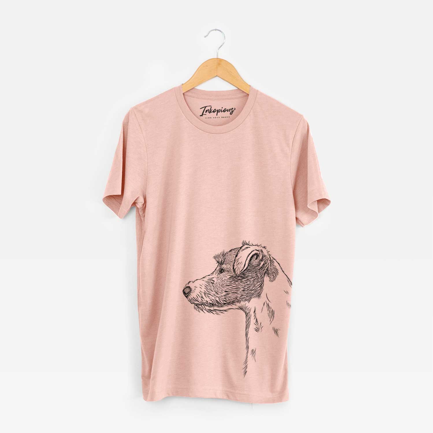 Profile Jack Russell Terrier - Bella Canvas Unisex Crewneck