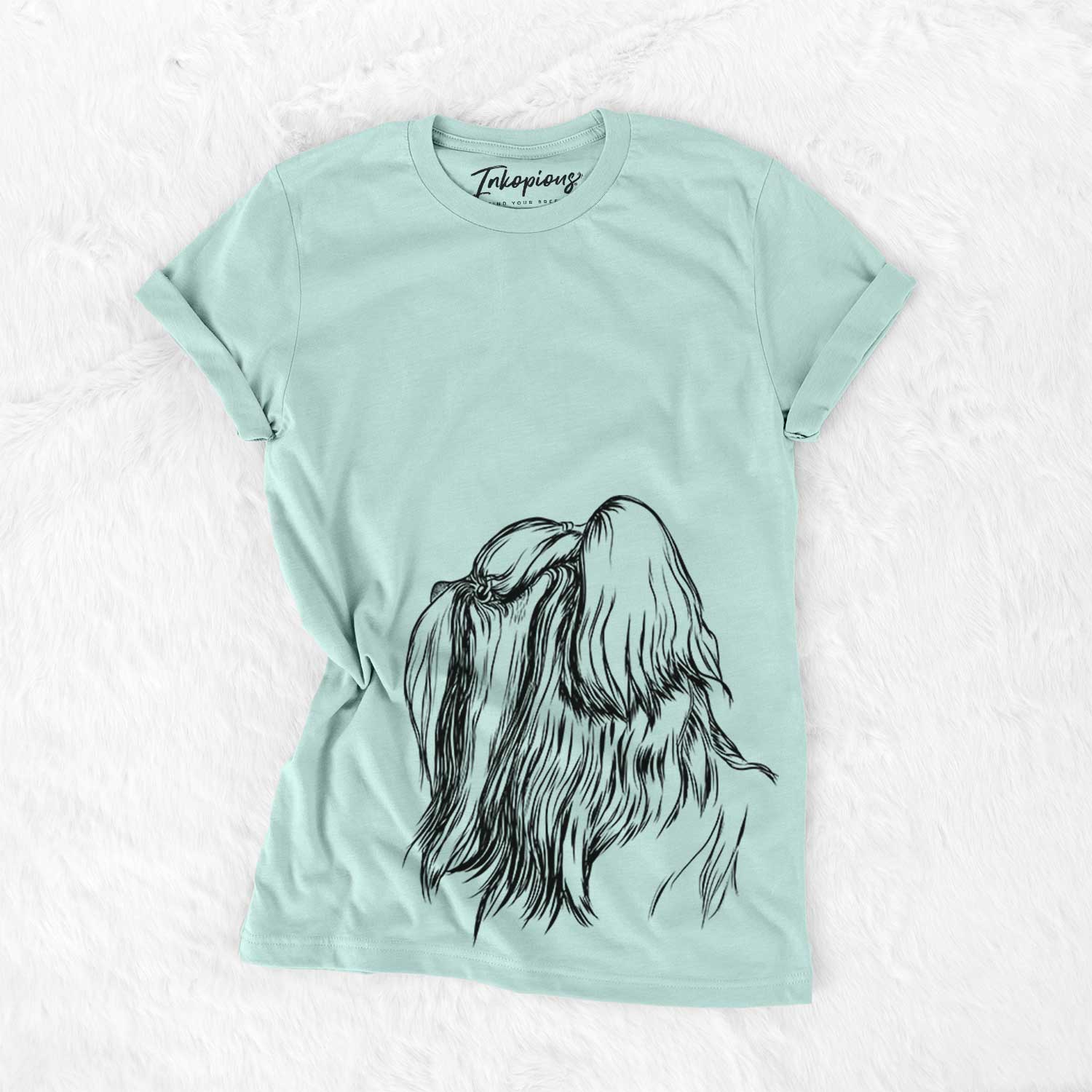 Profile Shih Tzu Long Coat - Bella Canvas Unisex Crewneck