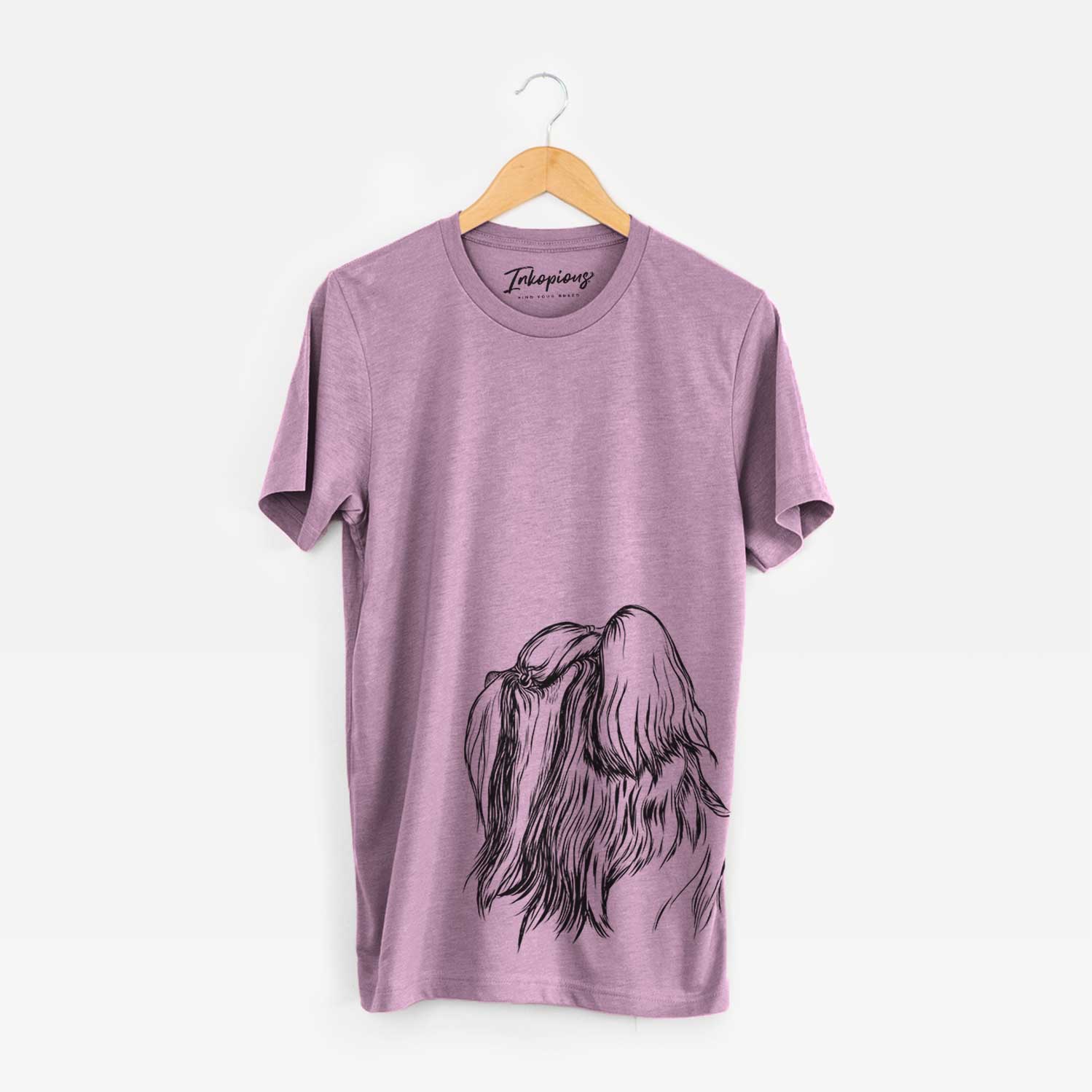 Profile Shih Tzu Long Coat - Bella Canvas Unisex Crewneck