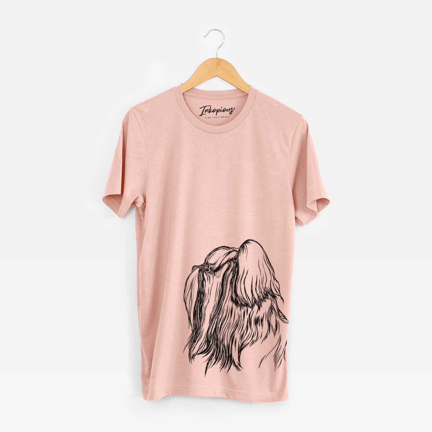 Profile Shih Tzu Long Coat - Bella Canvas Unisex Crewneck