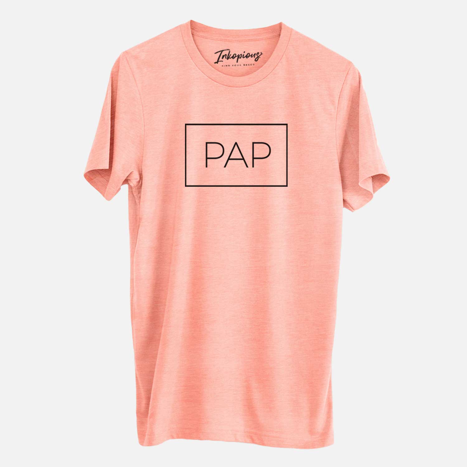 'Pap Boxed' design on a Sunset Unisex crewneck