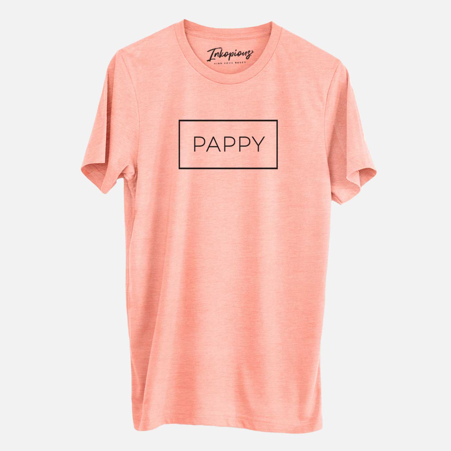 'Pappy Boxed - 1 Line' design on a Sunset Unisex crewneck