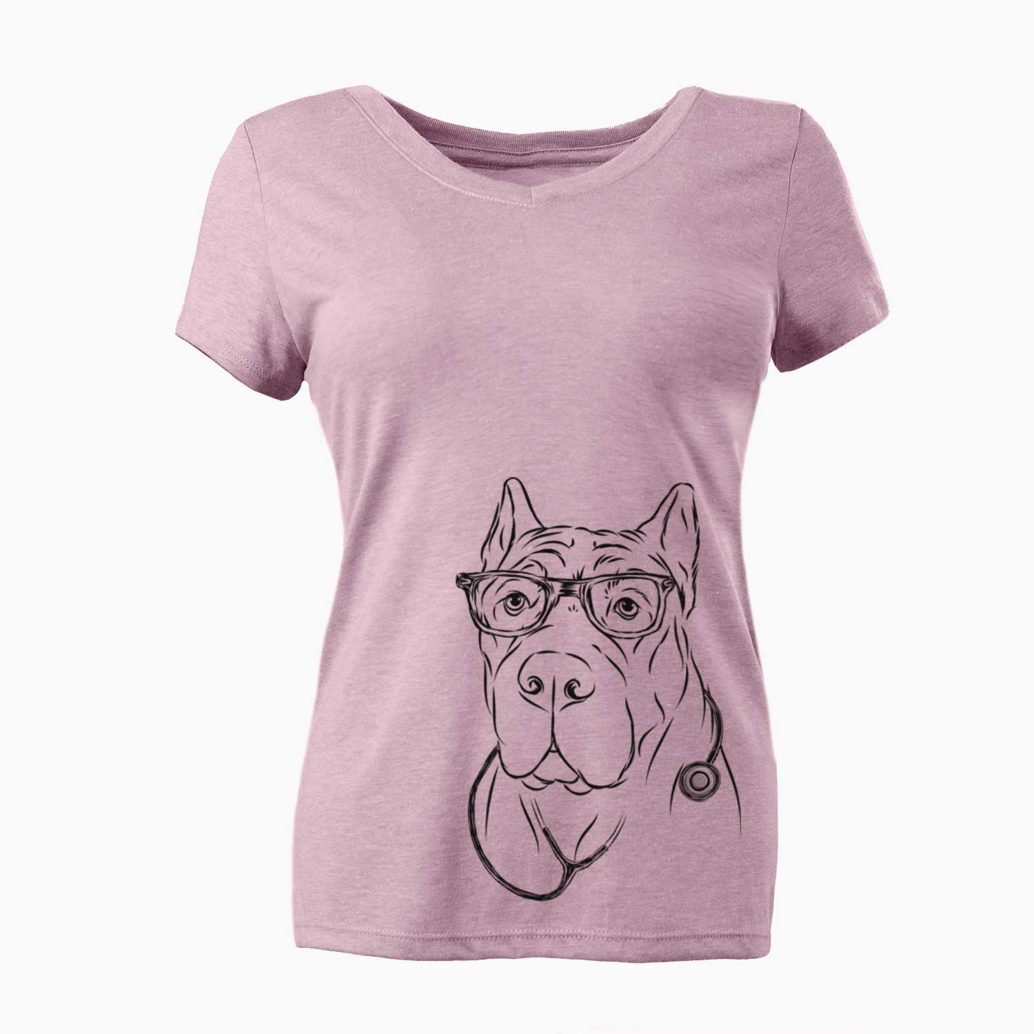 Bearson the Cane Corso - Women's V-neck Shirt
