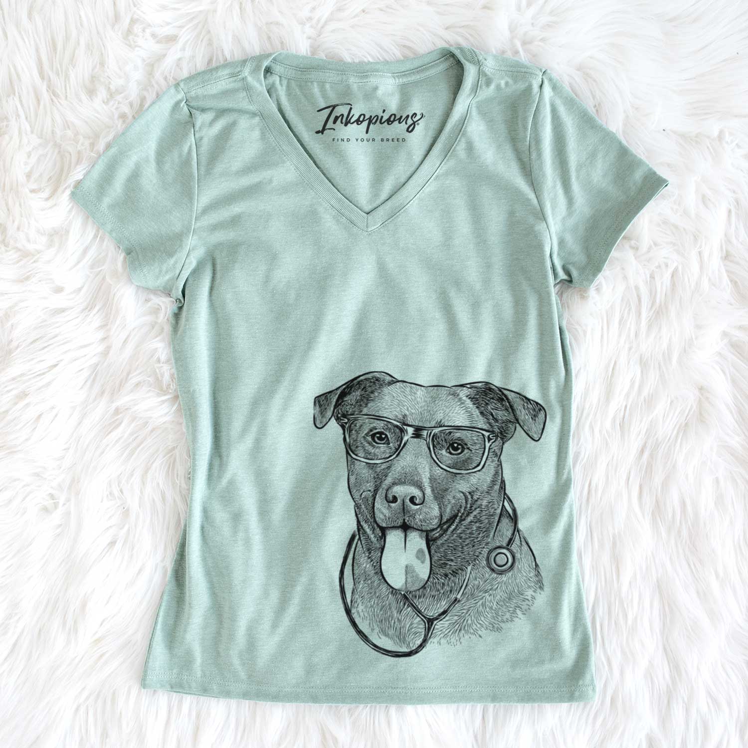 Harbor the Mixed Breed - Women's V-neck Shirt