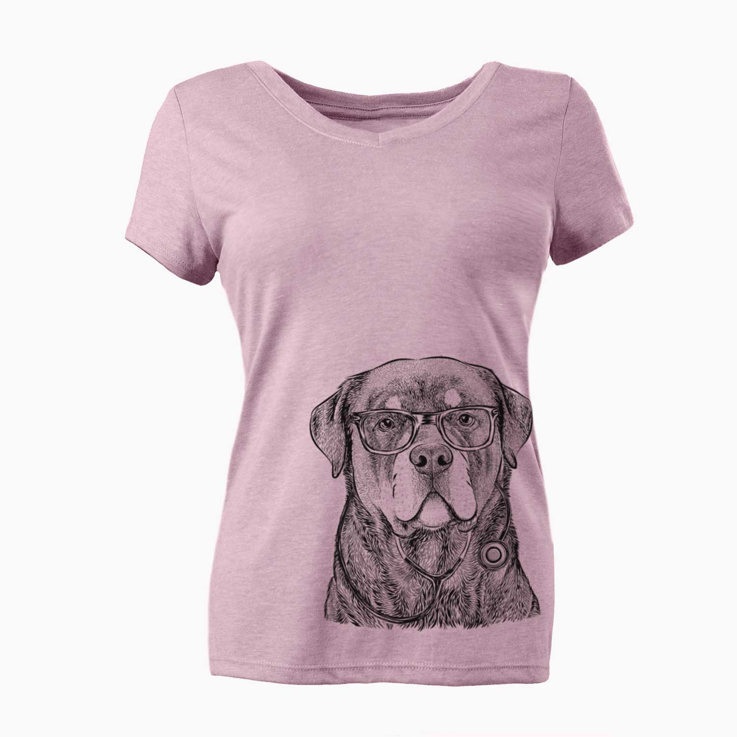Sarge the Rottweiler - Women's V-neck Shirt