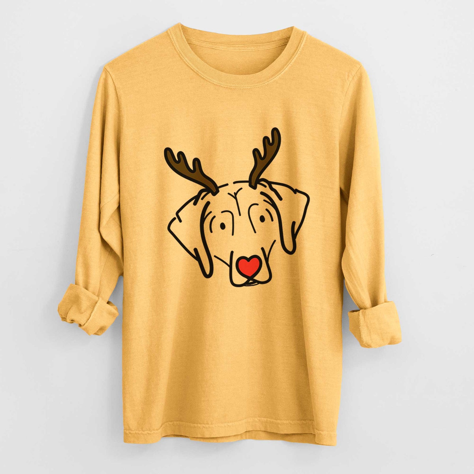 Red Nose Beagle - Aly - Heavyweight 100% Cotton Long Sleeve