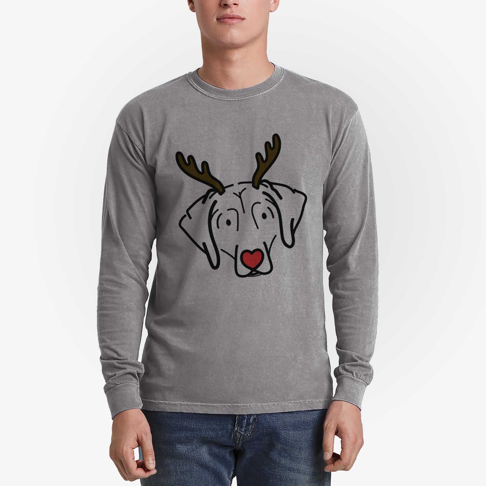 Red Nose Beagle - Aly - Heavyweight 100% Cotton Long Sleeve