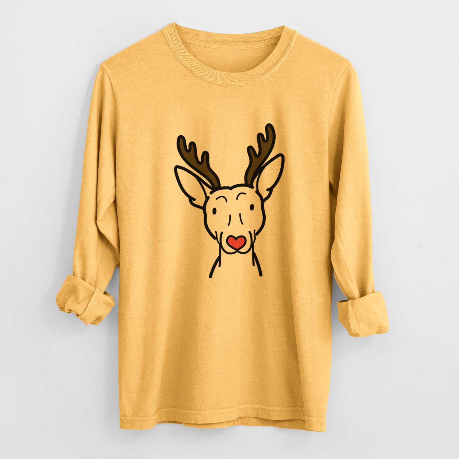 Red Nose American Hairless Terrier - Heavyweight 100% Cotton Long Sleeve