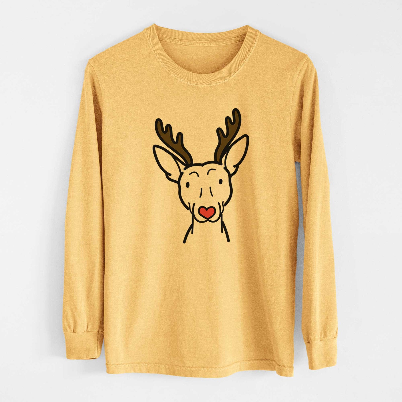 Red Nose American Hairless Terrier - Heavyweight 100% Cotton Long Sleeve