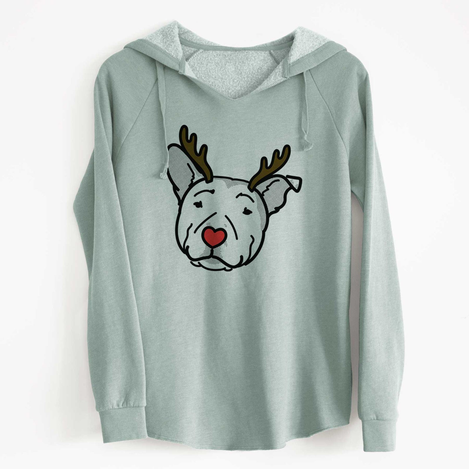 Red Nose Pitbull - Archer - Cali Wave Hooded Sweatshirt