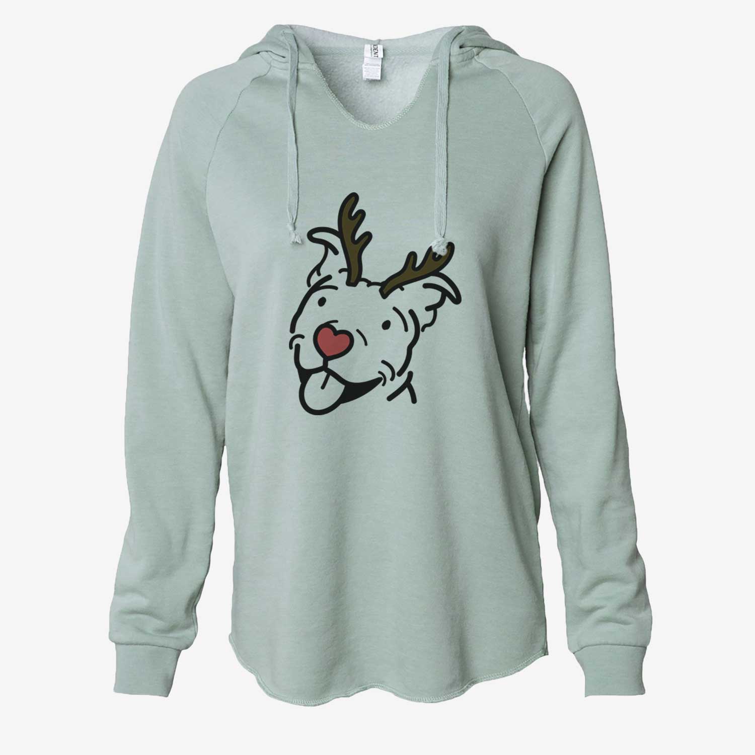 Red Nose Pitbull - Arlo - Cali Wave Hooded Sweatshirt