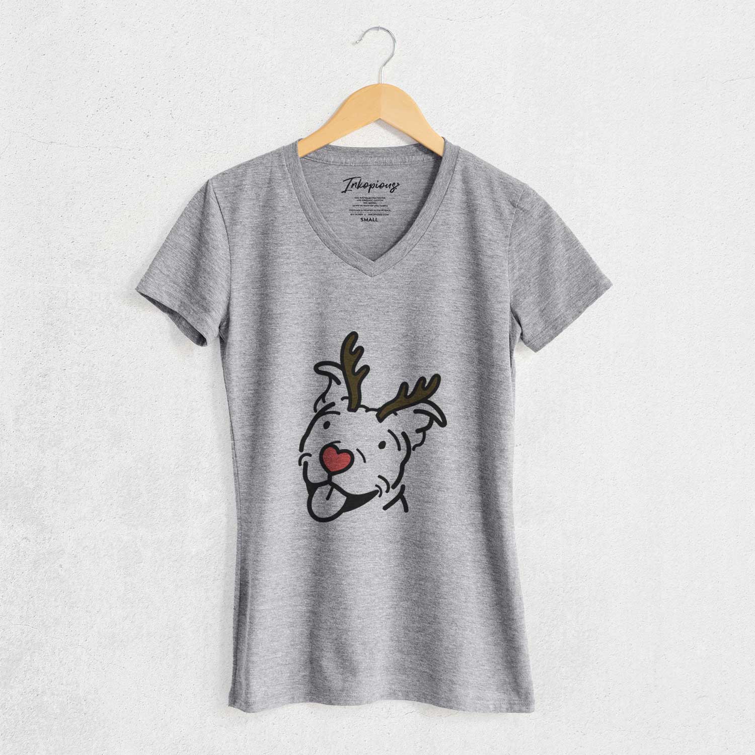 Red Nose Pitbull - Arlo - Women's V-neck Shirt