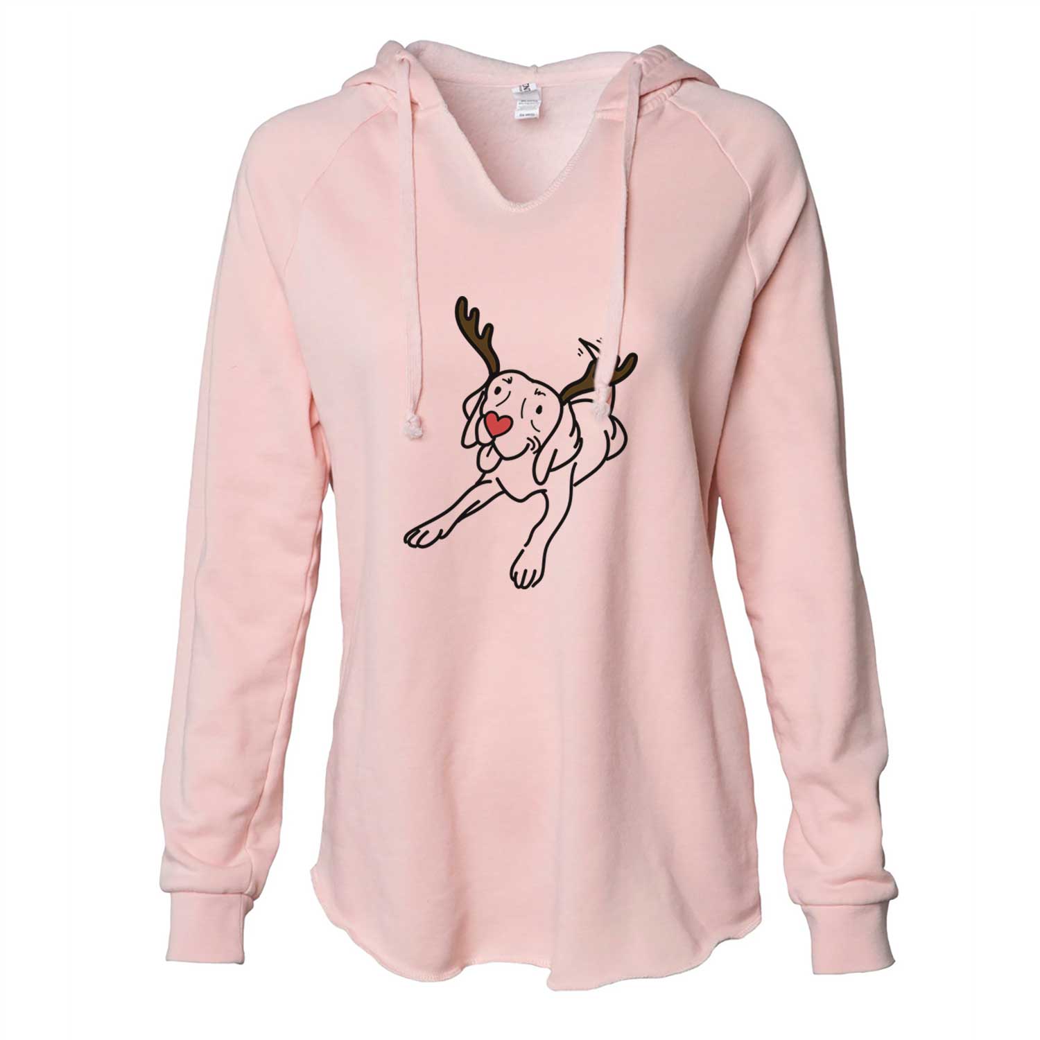 Red Nose Beagle - Bagel - Cali Wave Hooded Sweatshirt