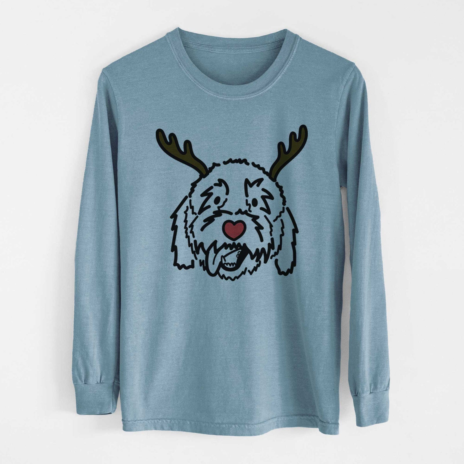 Red Nose Goldendoodle - Barry - Heavyweight 100% Cotton Long Sleeve