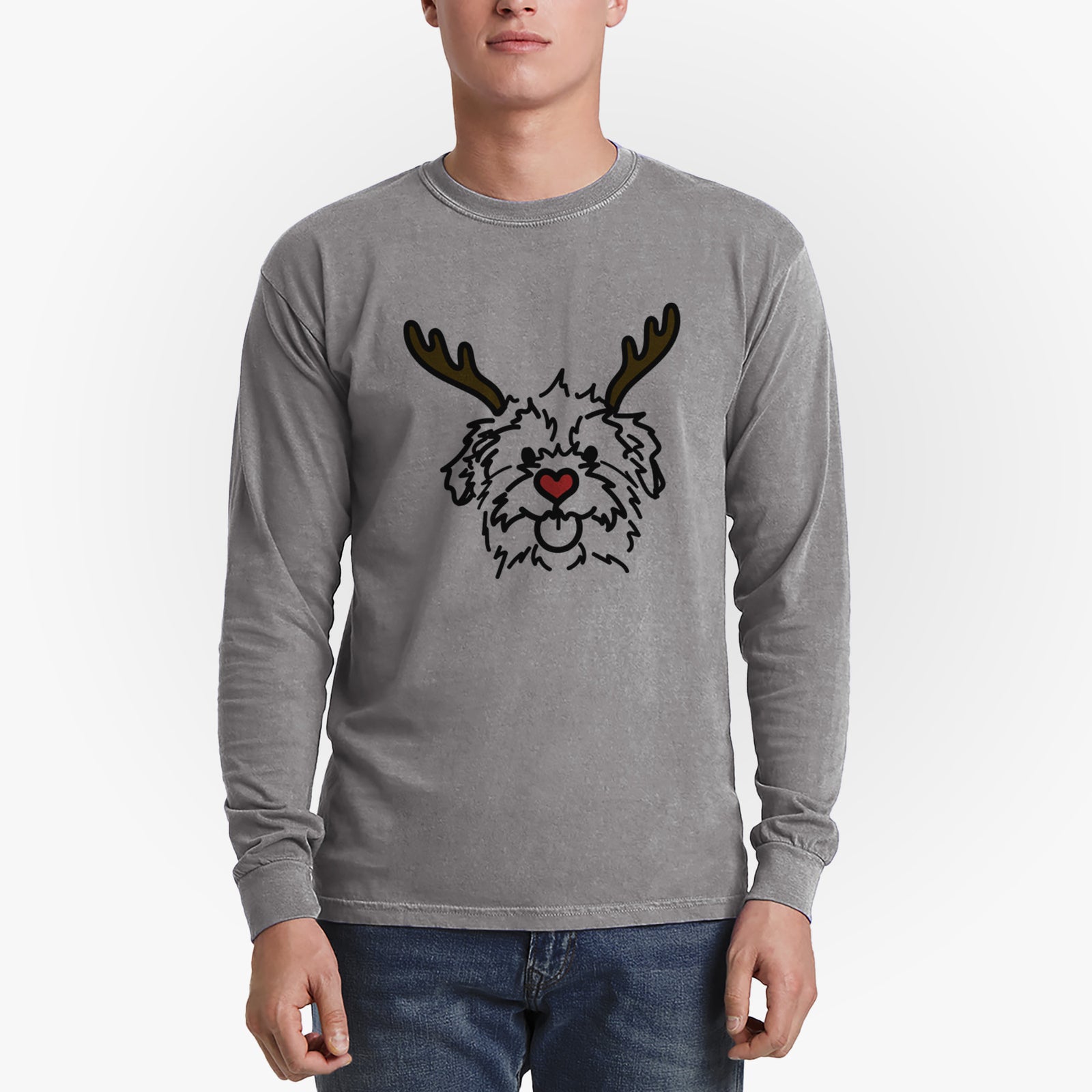 Red Nose Mixed Breed - Bea - Heavyweight 100% Cotton Long Sleeve